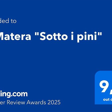 A Matera "Sotto I Pini" Villa Exterior foto