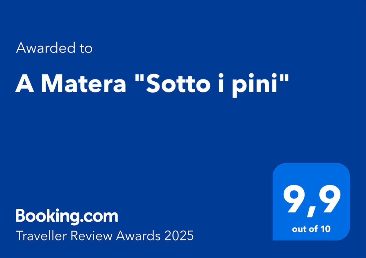 A Matera "Sotto I Pini" Villa Exterior foto